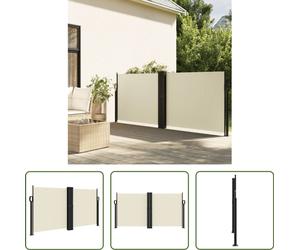 The Living Store Store latéral extensible Crème 120x1200 cm
