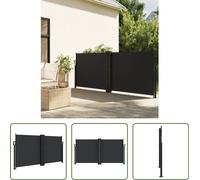 The Living Store Store latéral extensible noir 120x1200 cm