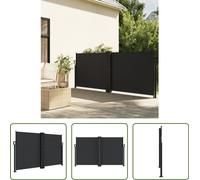 The Living Store Store latéral extensible noir 140x1200 cm