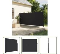 The Living Store Store latéral extensible noir 180x300 cm