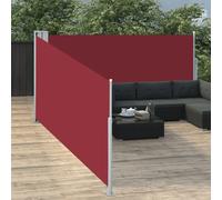 The Living Store Store latéral extensible rouge 100 x 1000 cm