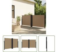 The Living Store Store latéral extensible Taupe 140x600 cm