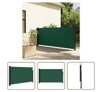 The Living Store Store latéral extensible vert foncé 120x300 cm