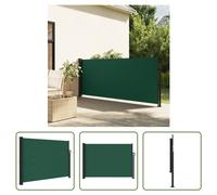 The Living Store Store latéral extensible Vert foncé 140x300 cm