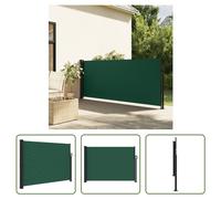 The Living Store Store latéral extensible Vert foncé 140x500 cm