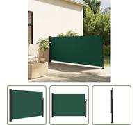 The Living Store Store latéral extensible vert foncé 140x600 cm