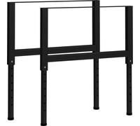 The Living Store Support d'établi Réglable 2 pcs. Métal 85x(69-95,5) cm