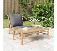 The Living Store Table basse de jardin 100x55x33 cm Bambou