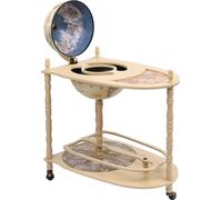 The Living Store Table de bar globe en bois d'eucalyptus Vert Autonome