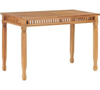 The Living Store Table de jardin à manger 120x65x80 cm en teck massif