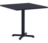 The Living Store Table de jardin noire 80x80x75 cm