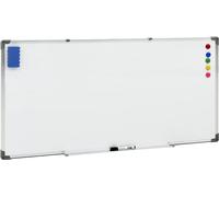 The Living Store Tableau blanc magnétique 110x60 cm acier