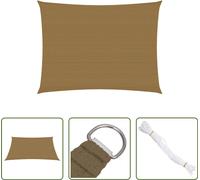 The Living Store Tente pare-soleil 160 g/m² Taupe 3,5 x 4,5 m HDPE