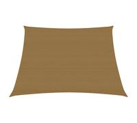 The Living Store Tente pare-soleil 160 g/m² Taupe 4/5 x 3 m HDPE