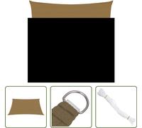 The Living Store Tente pare-soleil 160 g/m² Taupe 4,5 x 4,5 m HDPE