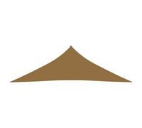 The Living Store Tente pare-soleil 160 g/m² Taupe 5 x 5 x 6 m HDPE