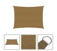 The Living Store Tente pare-soleil 160 g/m² Taupe 5 x 6 m HDPE