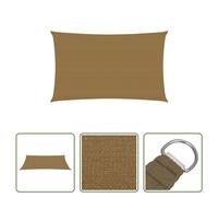 The Living Store Tente pare-soleil 160 g/m² Taupe 5 x 8 m HDPE