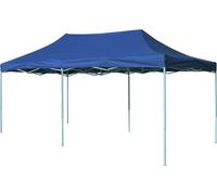 The Living Store Tente pliante Pop-Up 3x6 m bleue