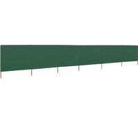 The Living Store Tissu pare-vent 6 pièces 800 x 80 cm Vert