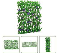 The Living Store Treillis avec lierre artificiel extensible vert 180x70 cm