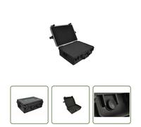 The Living Store Valise de transport noire avec mousse 35 L de capacité