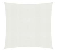 The Living Store Voile d'ombrage 160 g/m² Blanc 4x4 m HDPE