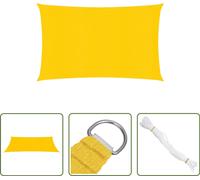 The Living Store Voile d'ombrage 160 g/m² Rectangulaire Jaune 5x7 m HDPE