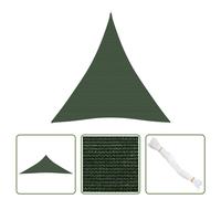 The Living Store Voile d'ombrage 160 g/m² vert foncé 4x5x5 m HDPE