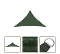 The Living Store Voile d'ombrage 160 g/m² vert foncé 5x5x6 m HDPE