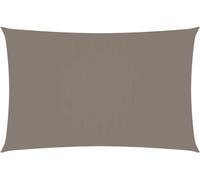 The Living Store Voile d'ombrage Oxford rectangulaire 2x5 m Taupe