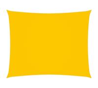 The Living Store Voile d'ombrage Oxford Rectangulaire 3,5x4,5 m Jaune