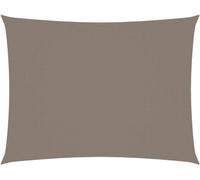 The Living Store Voile d'ombrage Oxford rectangulaire 3x4,5 m Taupe