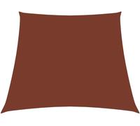 The Living Store Voile d'ombrage Oxford-Tissu trapézoïdal 2/4x3 m Terracotta