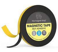 The Magnet Shop Ruban magnétique auto-adhésif TMS, bandes magnétiques pour travaux manuels sur un rouleau avec support adhésif - 25 mm de large, 1,5 mm d'épaisseur (1 m)