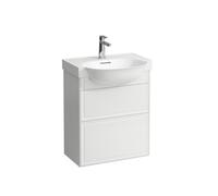 The new classic meuble 2 tiroirs pour lavabo 813853 575x315x675mm blanc mat - LAUFEN H4060320851701