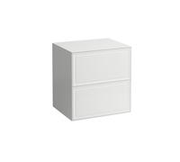 The new classic meuble sans découpe avec deux tiroirs blanc brillant 575x455x600 - LAUFEN H4060060856311