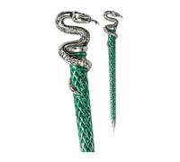 The Noble Collection Stylo à bille Serpentard NN7279 plaqué argent bleu