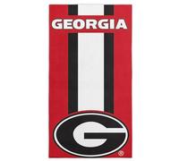 The Northwest Company Serviette de Plage sous Licence Officielle NCAA « Zone Read », Plusieurs Couleurs, 76,2 x 152,4 cm, Rouge, 30" x 60"