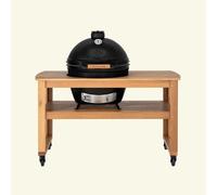 The Onyx XLarge sur table eucalyptus + 2 demi-grilles fonte offertes