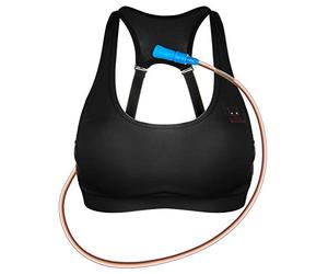 The Original WineRack Flasque pour soutien-gorge alcoolisé - Design réglable - Peut contenir 750 ml d'alcool (noir, taille M)