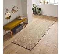 THE PIKKU INTERNATIONAL Tapis rectangulaire tressé à la Main en Jute pour Salon, Couloir, 90 x 120 cm