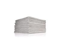 The Rag Company Edgeless 300 Lot de 10 serviettes de nettoyage en microfibre pour enlever les vernis et les mastics, pour nettoyage intérieur et tâches salissantes, 300 g/m², 41 x 41 cm, gris glacier