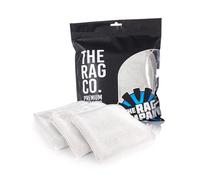 The Rag Company - Lot de 3 Serviettes de Nettoyage en Microfibre FTW de qualité supérieure pour Verre, fenêtres, miroirs, Surfaces polies - sans Traces, sans Rayures, 40,6 x 40,6 cm, Gris Glacier