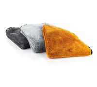 The Rag Company - The Wolf Pack - Serviettes en Microfibre Ultra Douce de qualité supérieure ; Bord en Daim Buttersoft ; parfaites pour Le Polissage et Les nettoyages finaux ; 480 g/m², 40,6 x 40,6