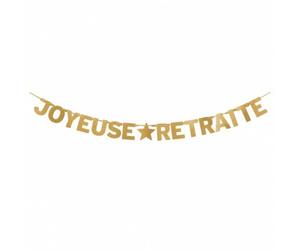 THE REPLICANT Accessoires de Fêtes/Guirlande Joyeuse Retraite/Dimensions : 300 x 15,7 cm