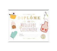 THE REPLICANT Cadre avec Diplôme de la Meilleure Cuisinière/Dimensions : 26 x 21 x 1,5 cm