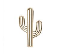 THE REPLICANT Décoration Murale Cactus en Bois Naturel/Dimensions : L.35 x l.0,4 x H.60 cm