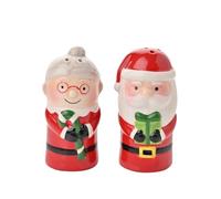 The Seasonal Gift Co - Salière et poivrière de Noël Père Noël et ami - Cadeau de Noël festif et articles de maison pour cadeaux de Noël, cadeaux de Noël et salle à manger - Articles de maison de