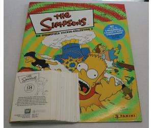 The Simpsons The Springfield Sticker-Collection 2 - Autocollants à collectionner - Jeu complet + Album